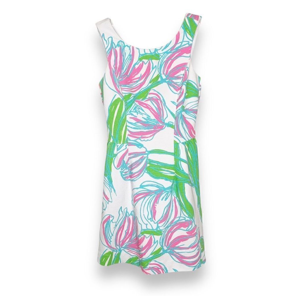 Lilly Pulitzer Bella Fit and Flare Dress Ring the Bellboy Print Women’s Sz Small